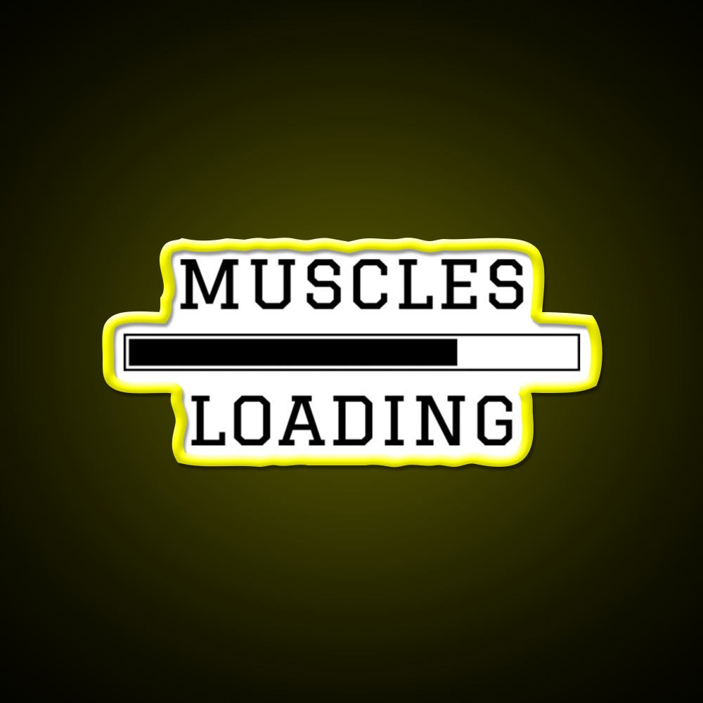 Muscles Loading Gym Fitness Led Neon Sign Rgb Color - LED neon sign view 7