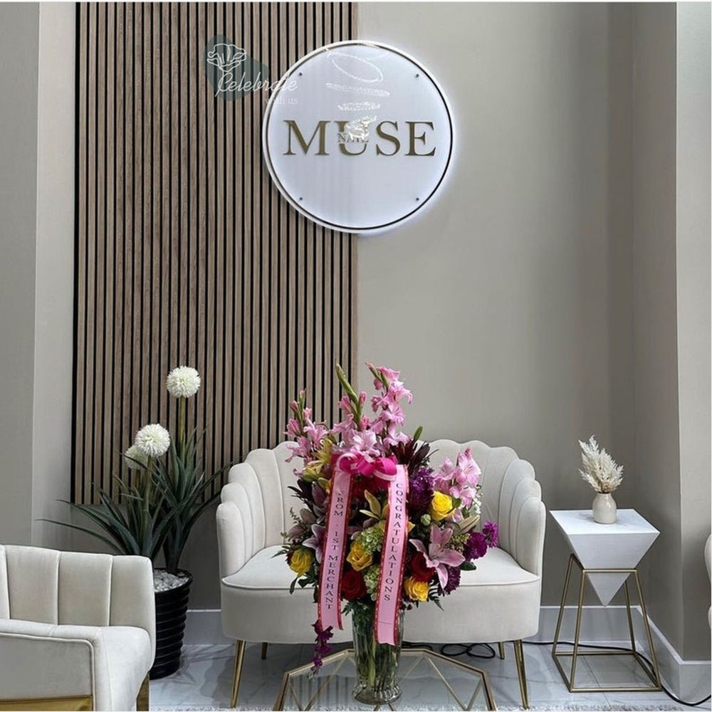 Muse Nail Acrylic Business Logo Sign - Shineneon