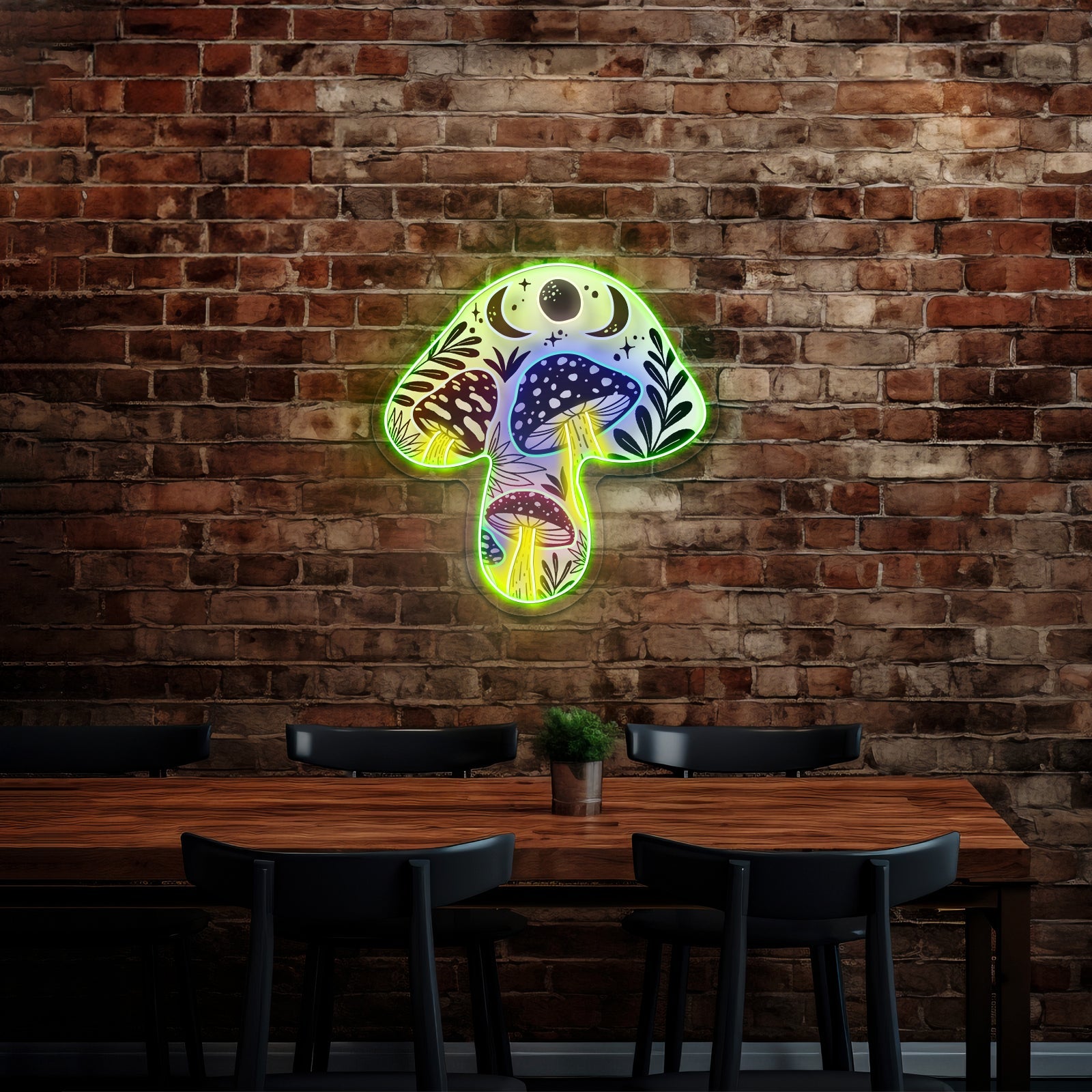 Mushroom Abstract Artwork Aesthetic Neon Signs - Shineneon