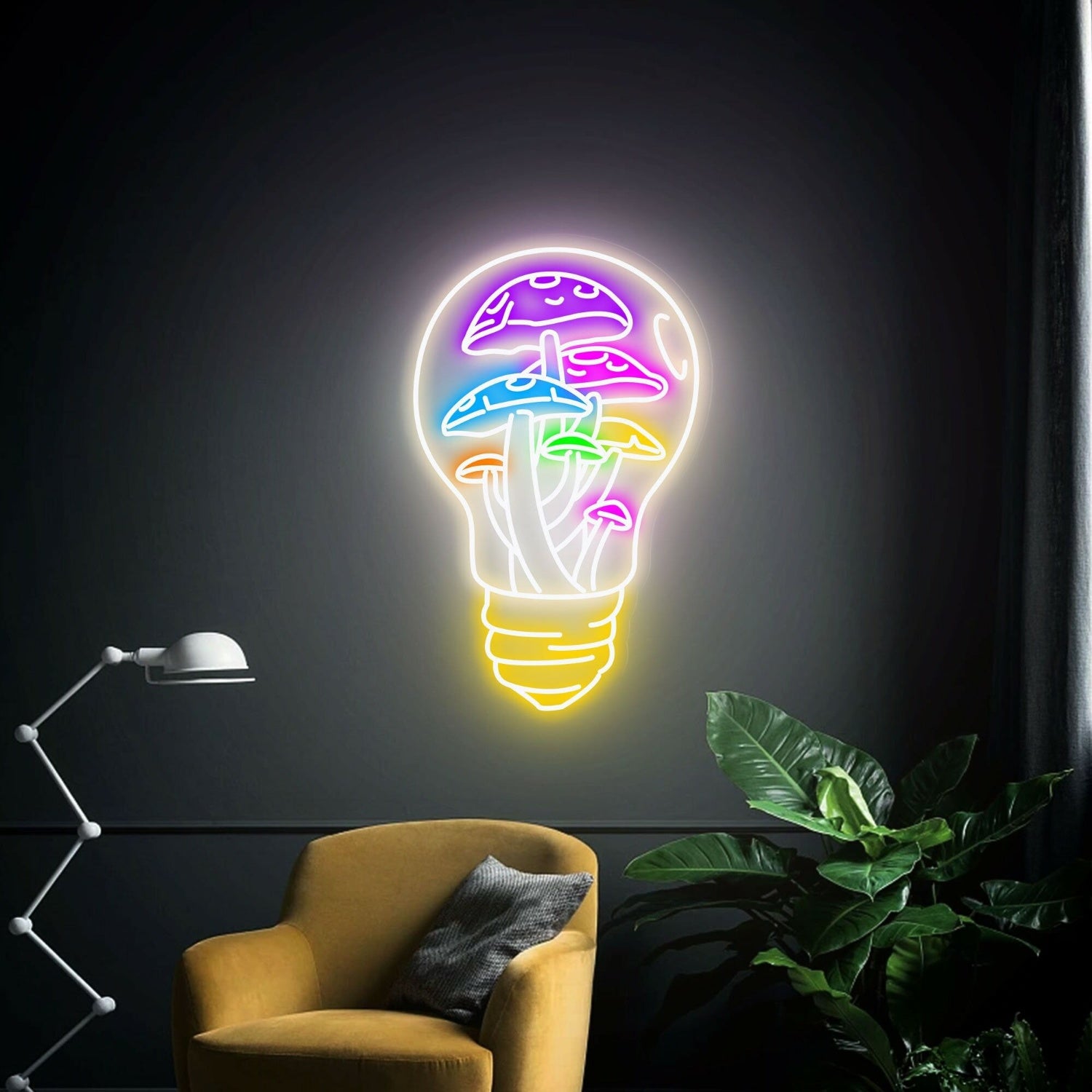 Mushroom House Led Neon Sign Restaurant Decoration | Shineneon
