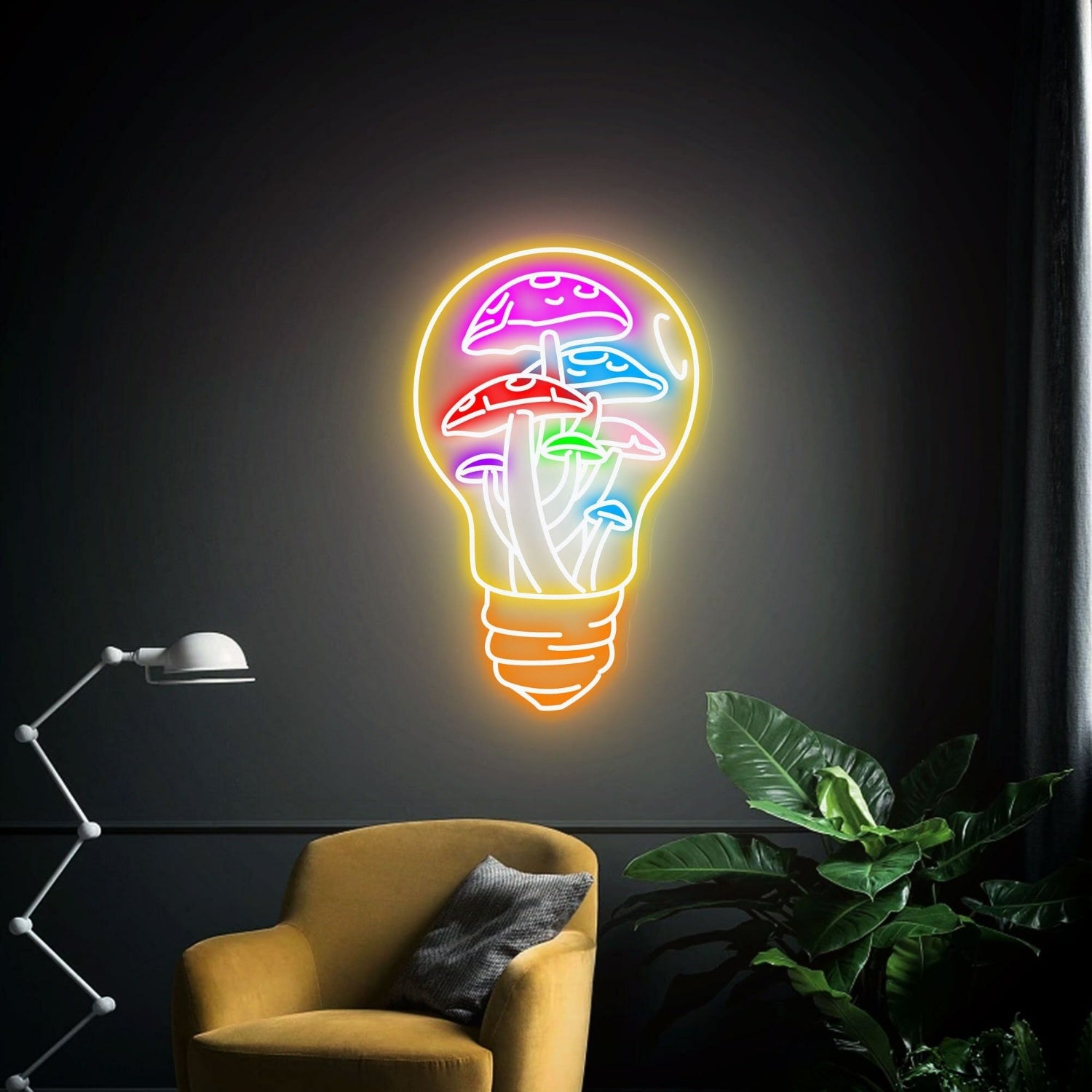 Mushroom House Led Neon Sign Restaurant Decoration | Shineneon
