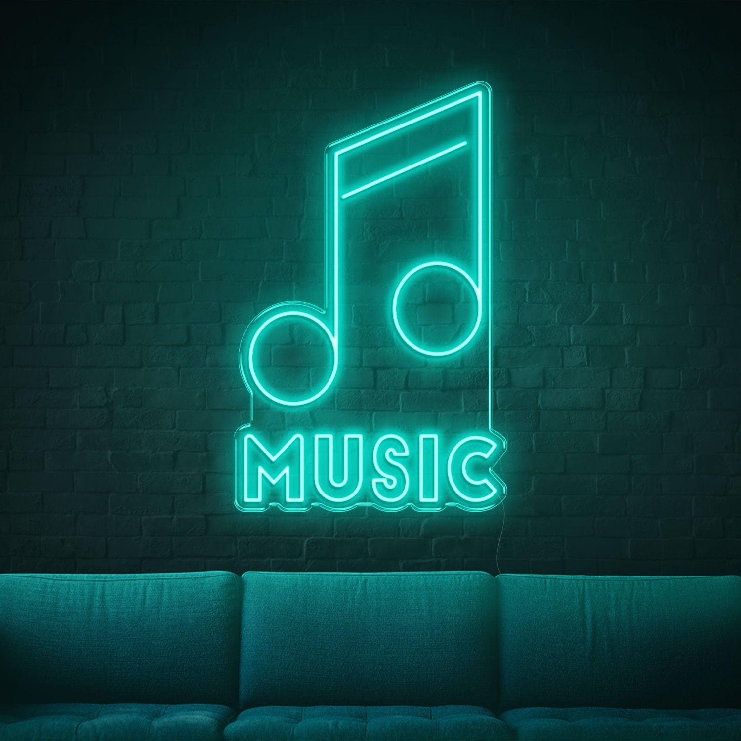 Music Green Led Neon Sign For Indoor Wall Art Decor | Shineneon