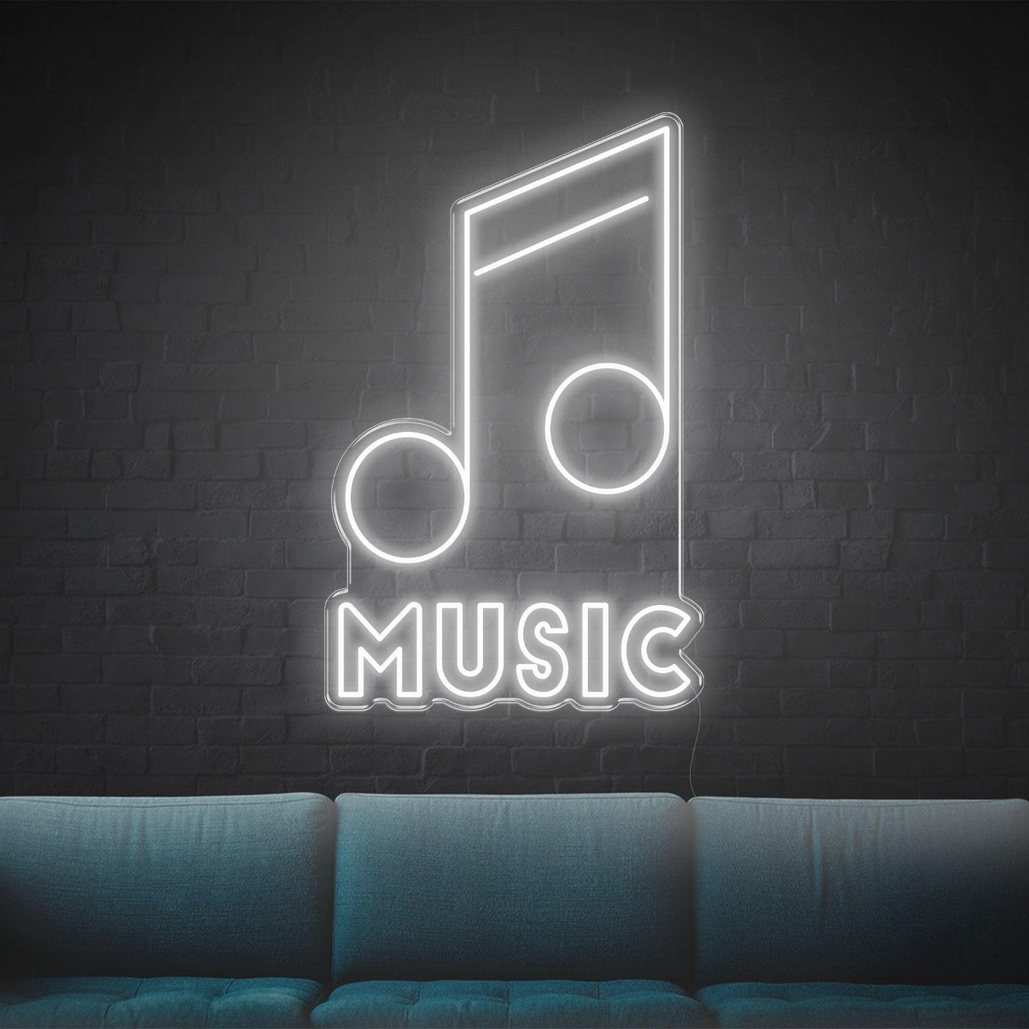 Music Green Led Neon Sign For Indoor Wall Art Decor | Shineneon