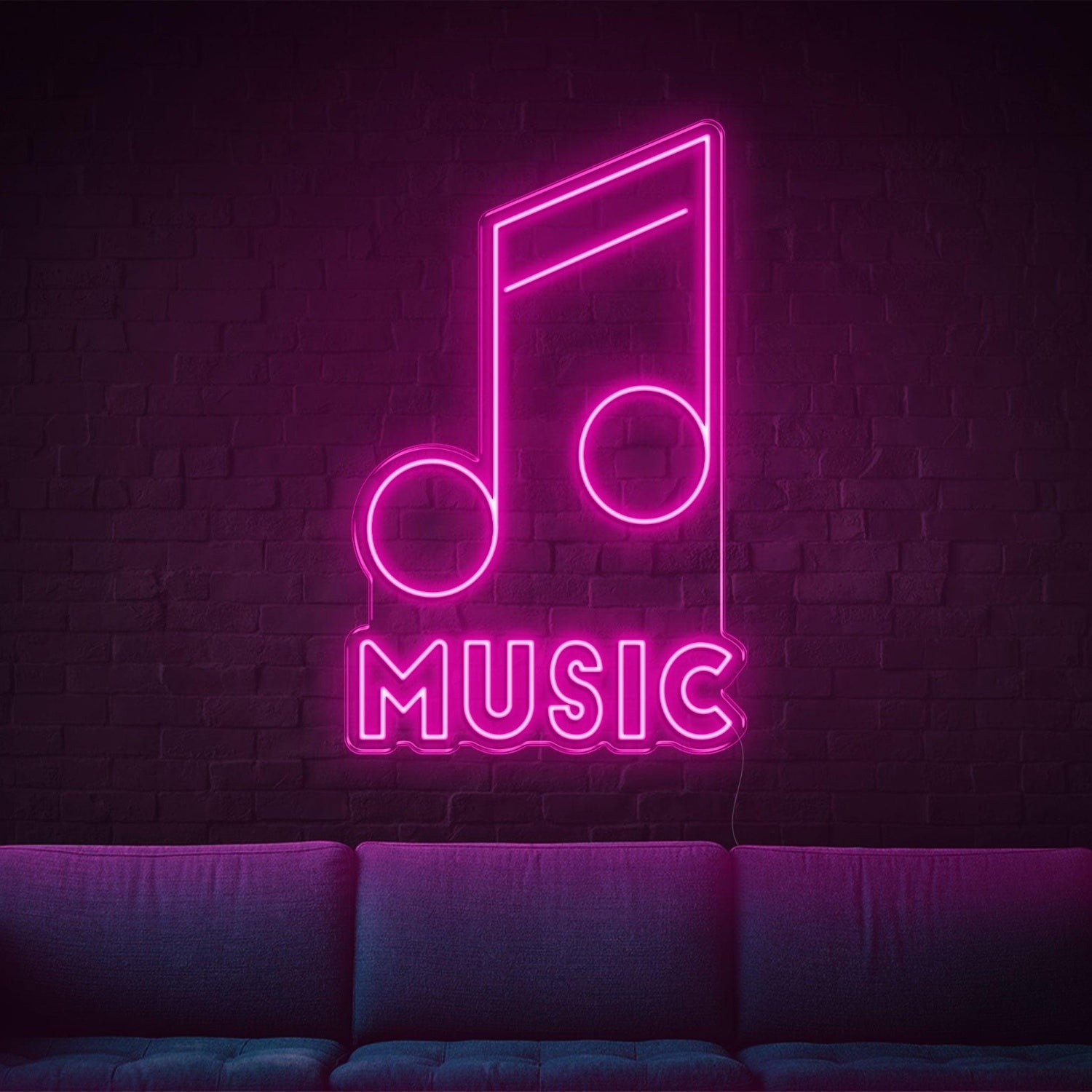 Music Green Led Neon Sign For Indoor Wall Art Decor | Shineneon