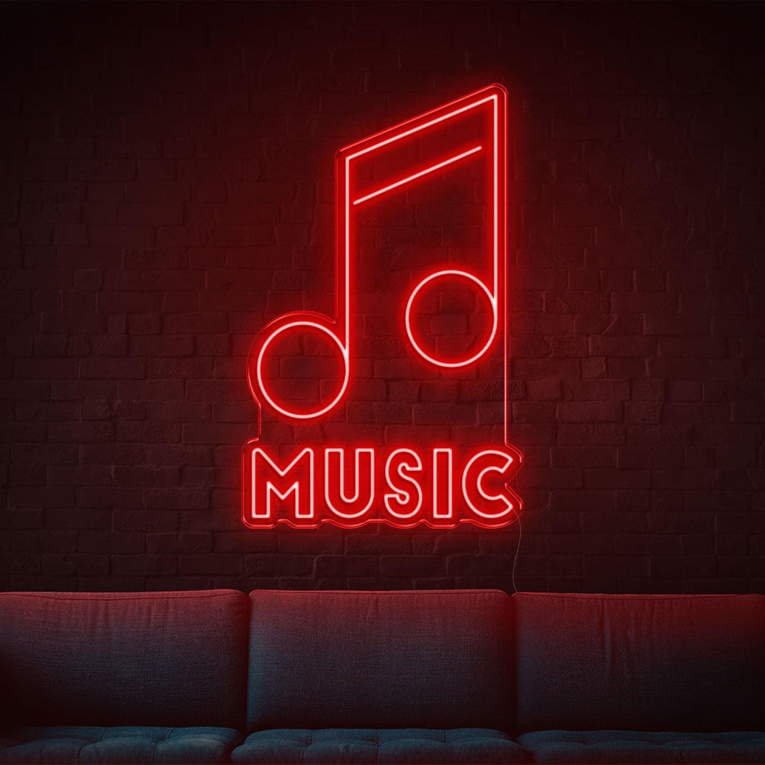 Music Green Led Neon Sign For Indoor Wall Art Decor | Shineneon