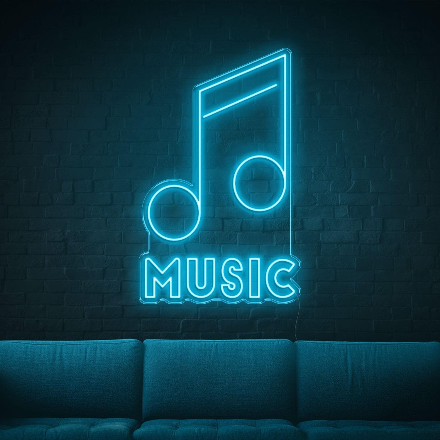 Music Green Led Neon Sign For Indoor Wall Art Decor | Shineneon