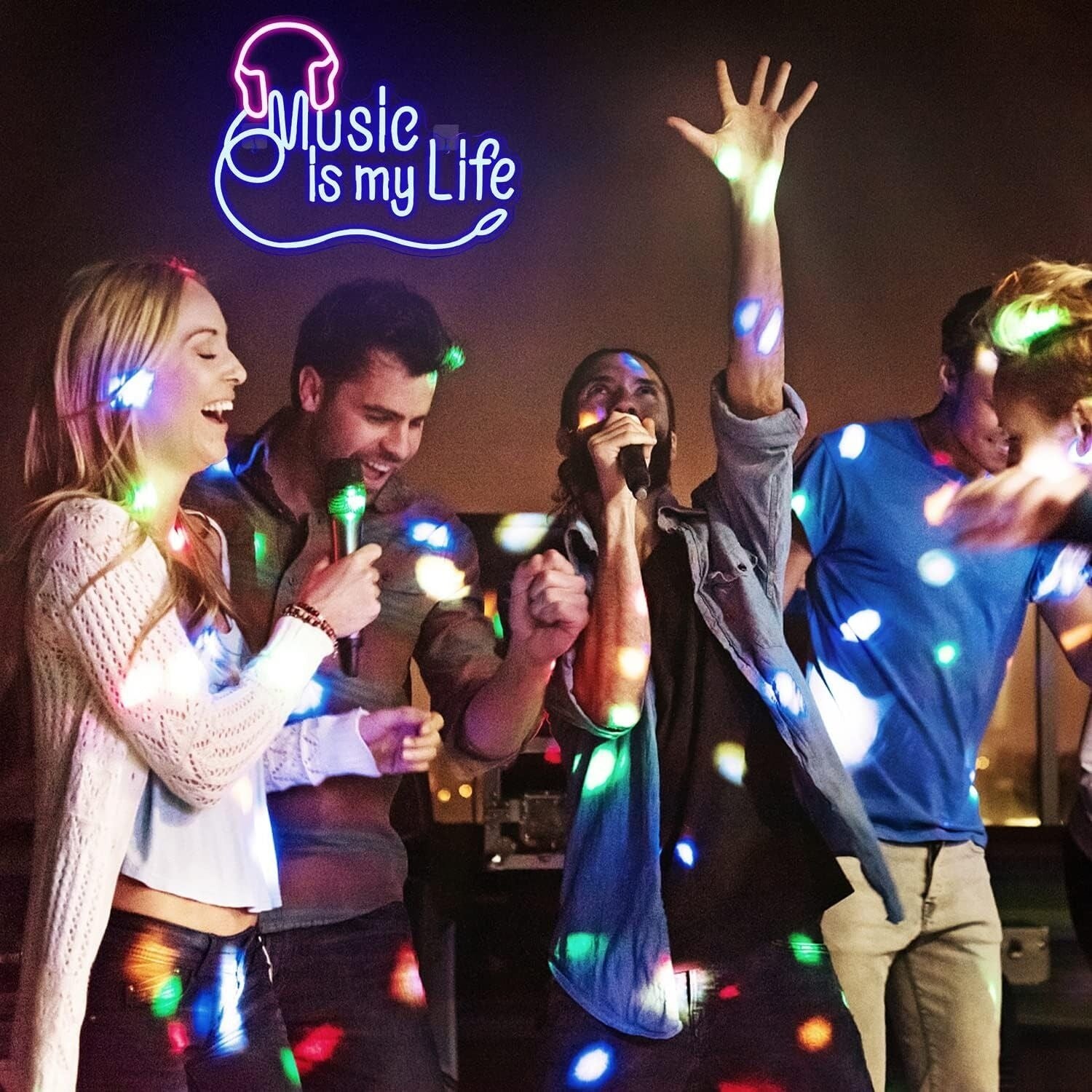 Music Is My Life Ktv Led Neon Sign Music Lover | Shineneon