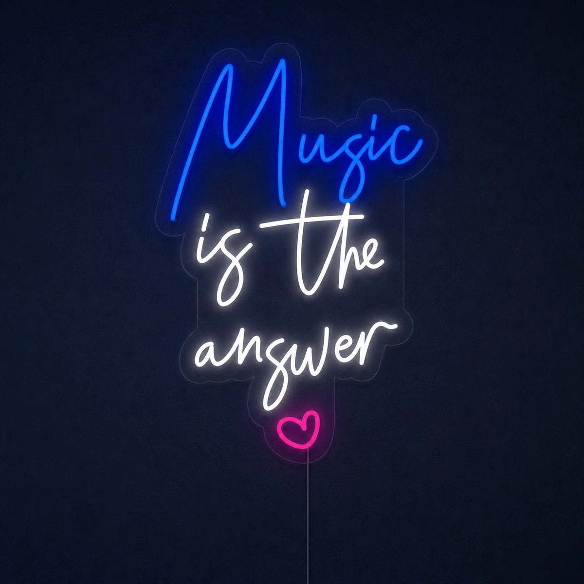 Music Is The Answer LED Neon Sign Garage Neon Sign - Shineneon