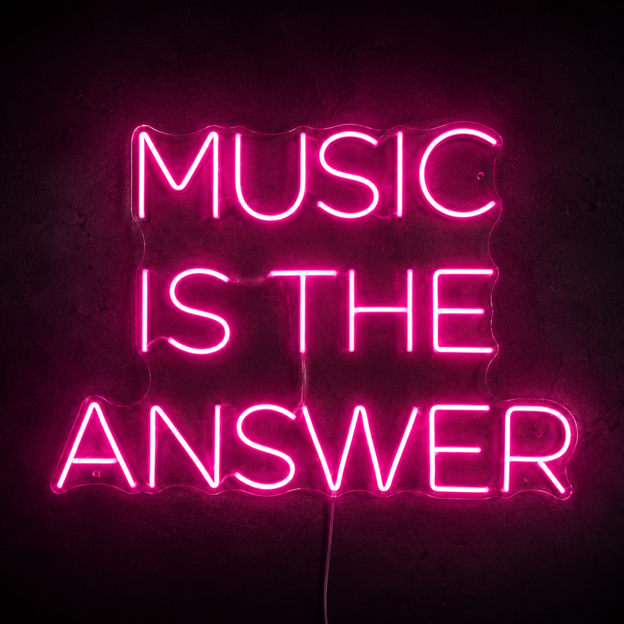 Music Is The Answer Wall Decor LED Neon Sign - 02 High-Converting Product Image