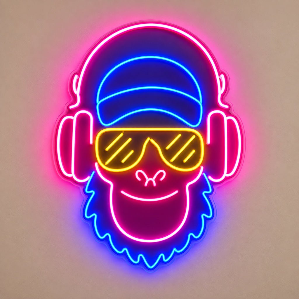 Music Monkey LED Neon Sign - Shineneon