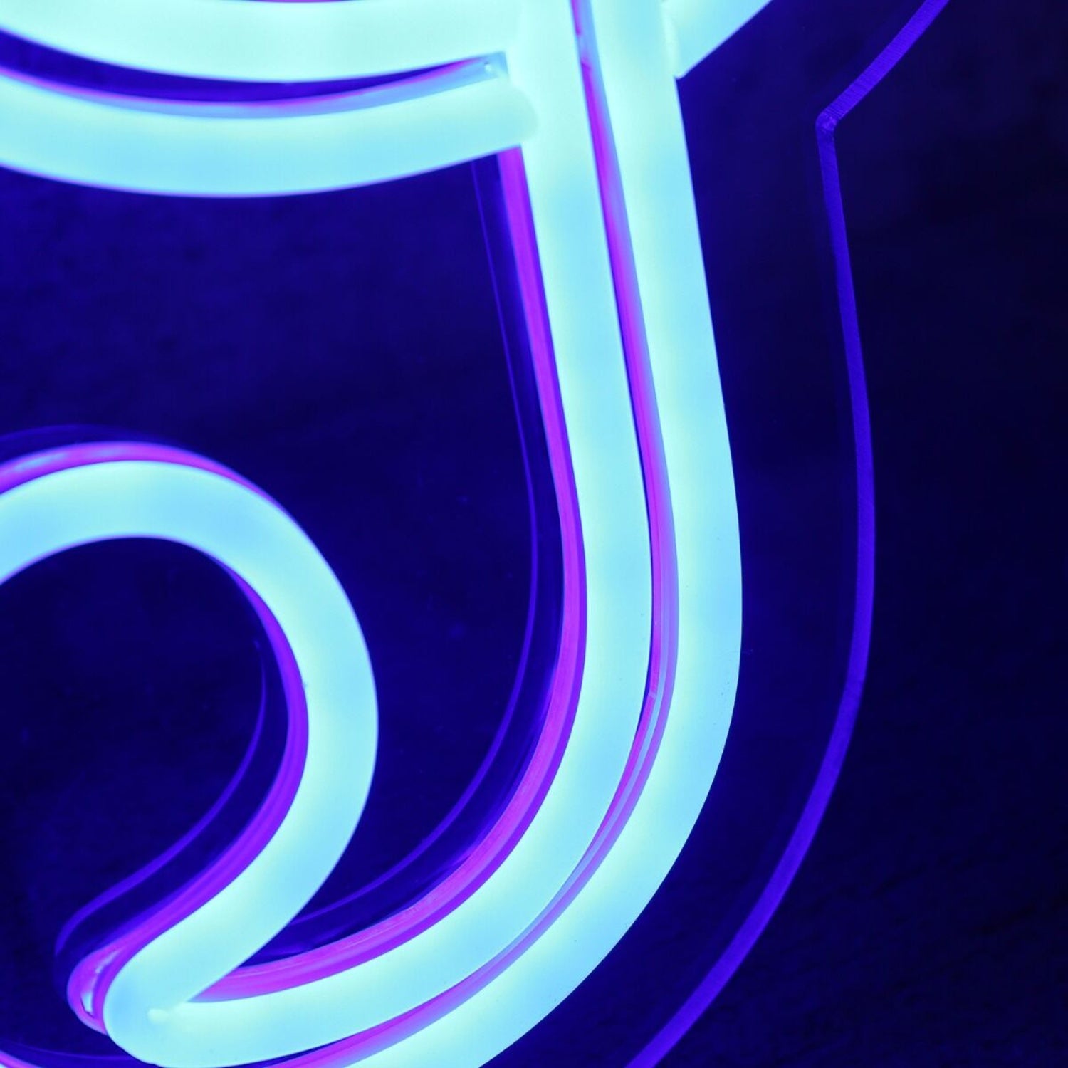 Music Note Blue Led Neon Sign | Shineneon