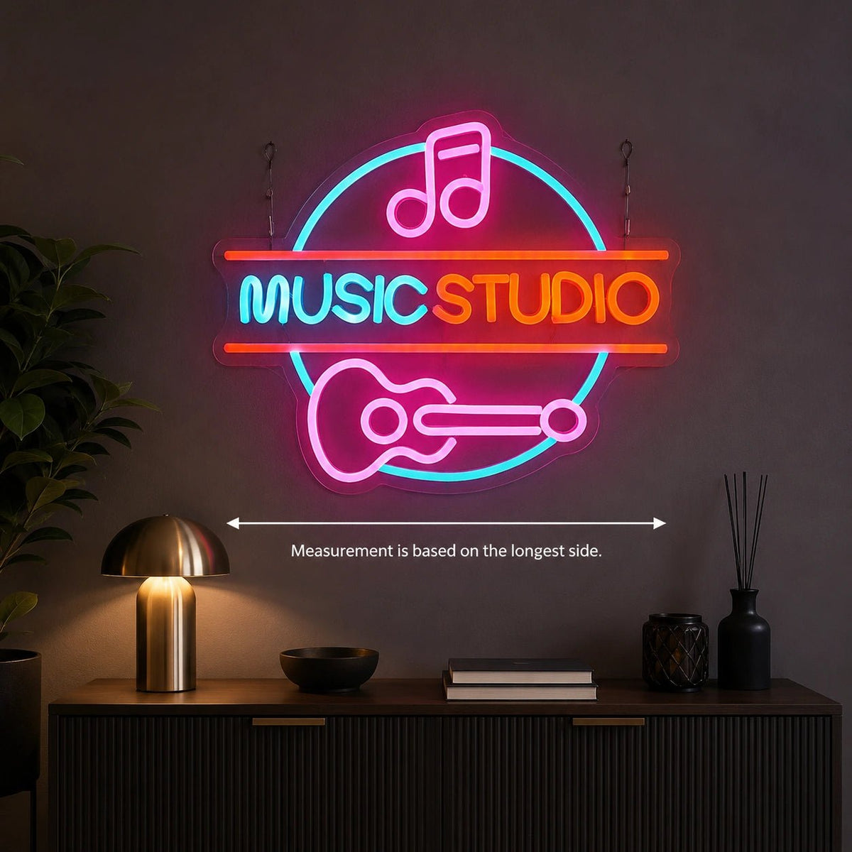 Music Studio Guitar LED Neon Sign - Shineneon