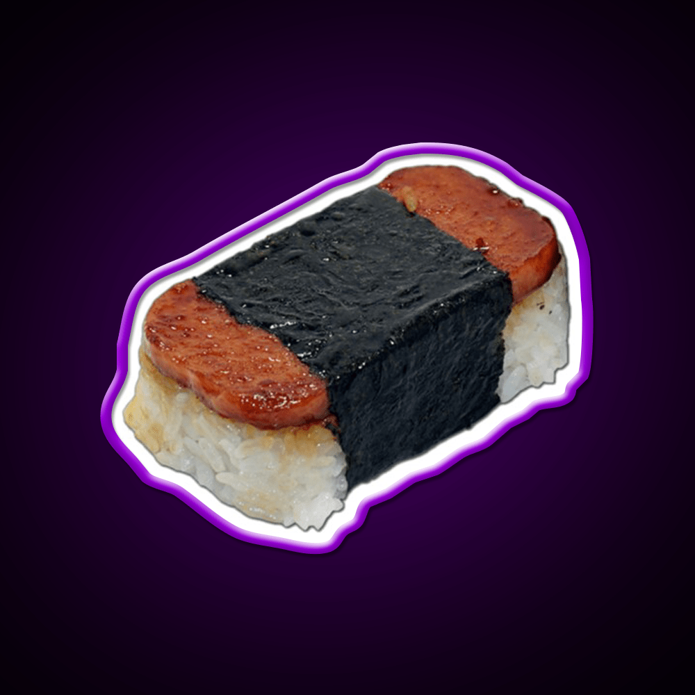 Musubi Pink Snack Food Led Neon Sign Rgb Color - Shineneon