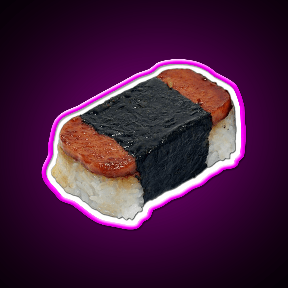 Musubi Pink Snack Food Led Neon Sign Rgb Color - Shineneon