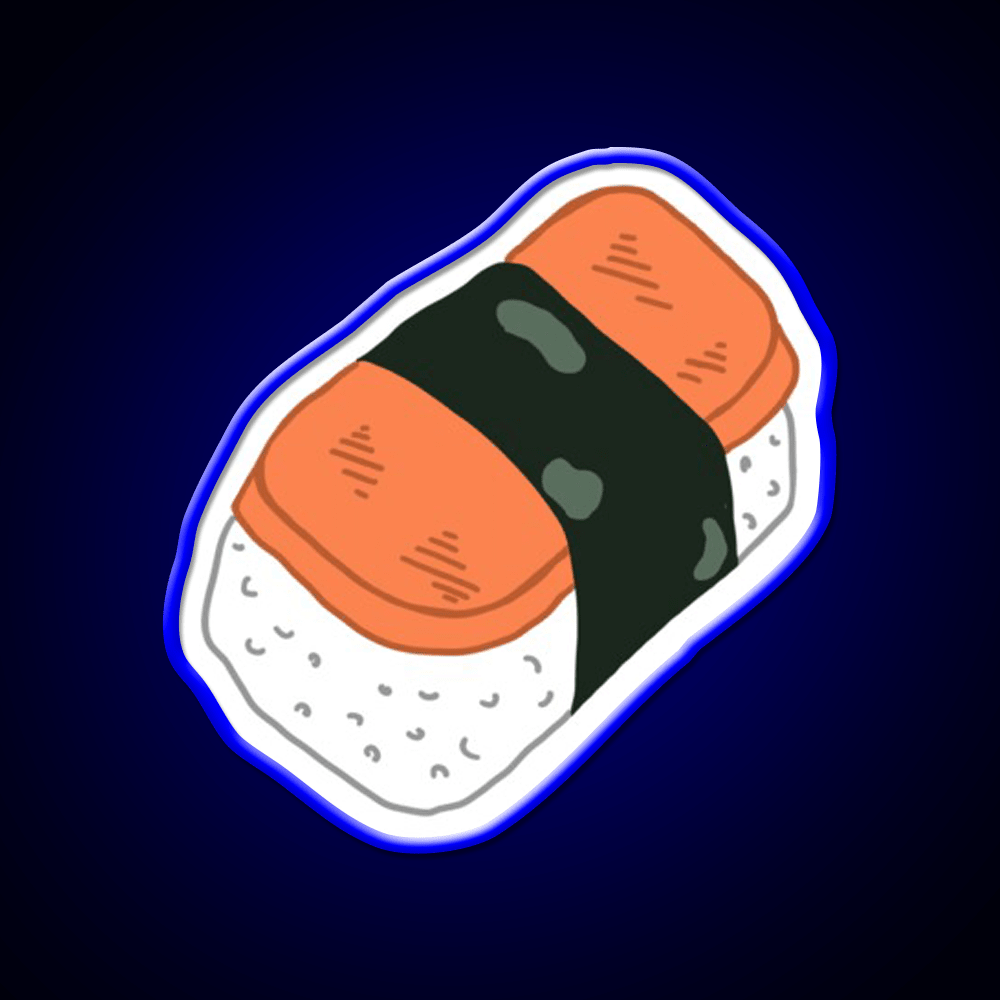 Musubi Snack Food Led Neon Sign Rgb Color - Shineneon