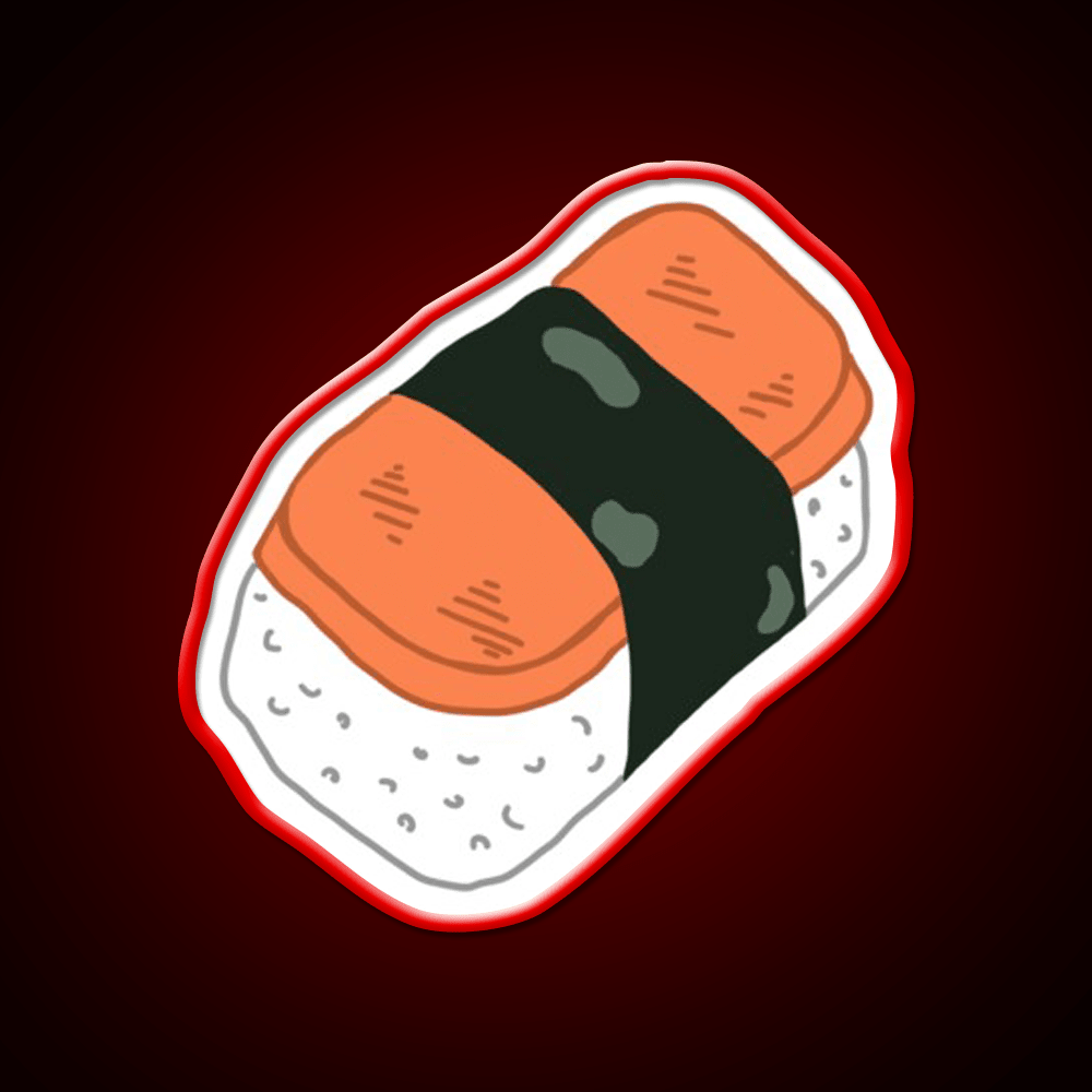 Musubi Snack Food Led Neon Sign Rgb Color - Shineneon