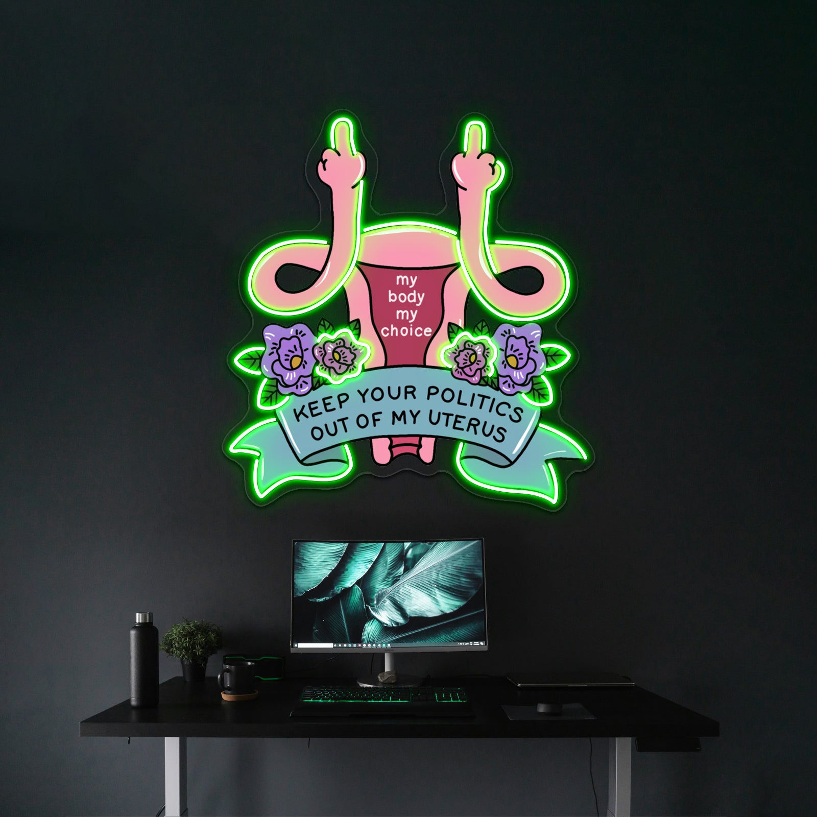 My Body My Choice Artwork Personalized Neon Signs | Shineneon