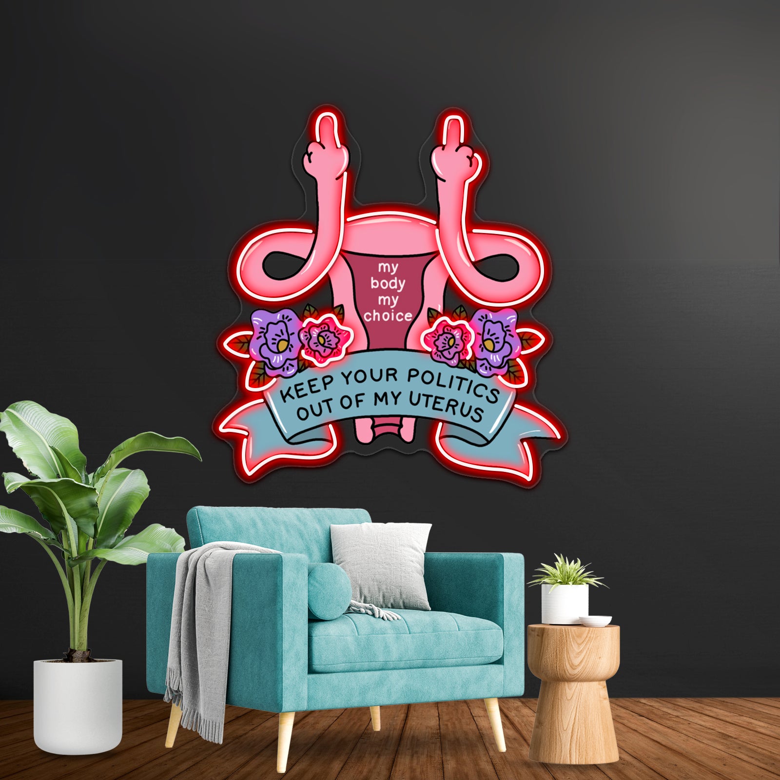 My Body My Choice Artwork Personalized Neon Signs | Shineneon