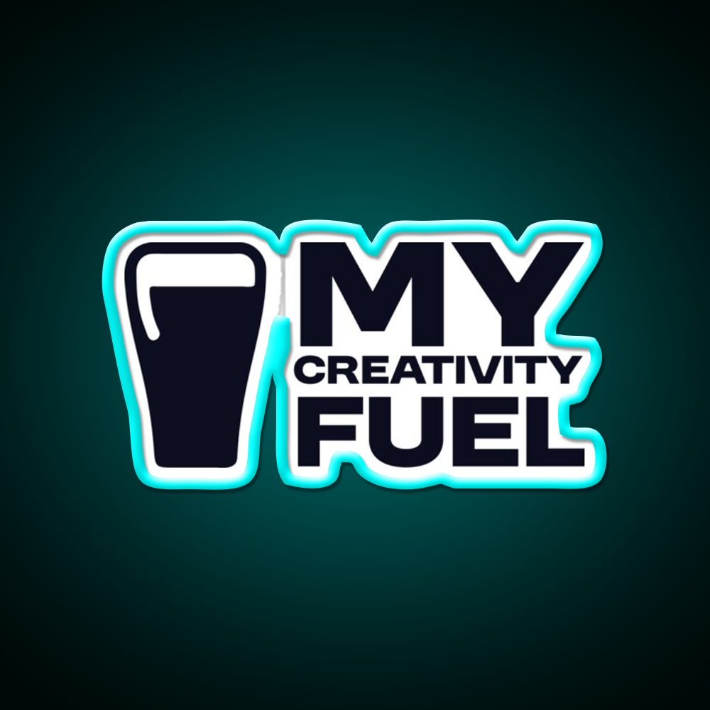 My Creativity Fuel Funny Beer Design Man Cave Bar Led Neon Sign Rgb Color