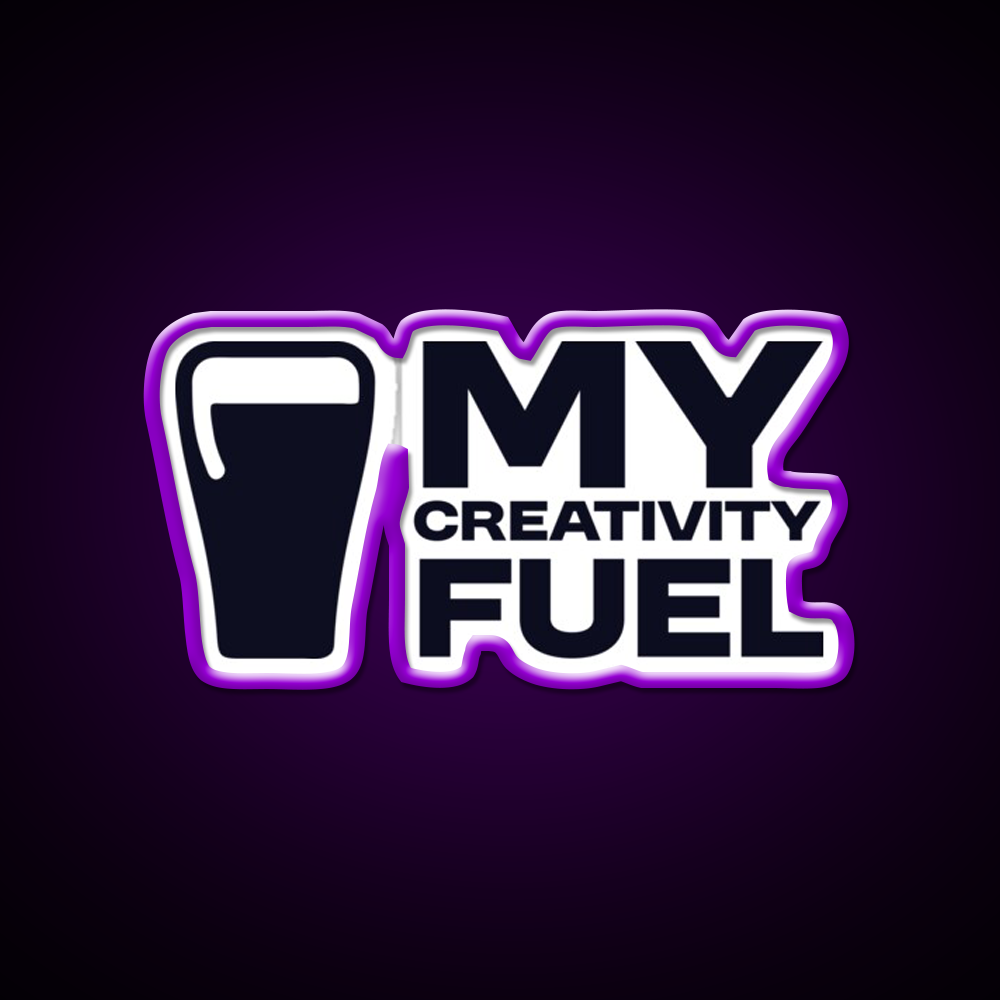 My Creativity Fuel Funny Beer Design Man Cave Bar Led Neon Sign Rgb Color