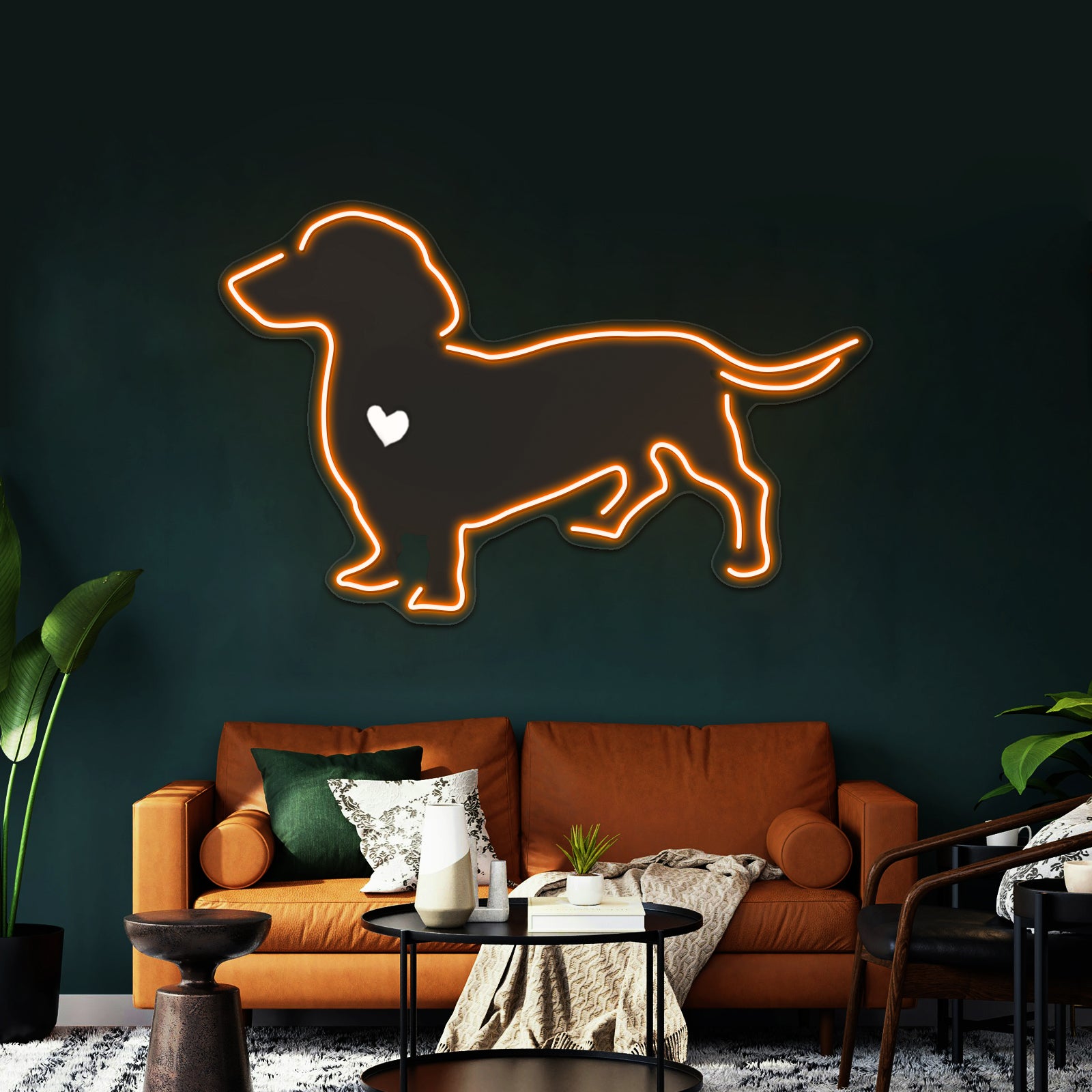 My Dachshund Heart Belongs To You Artwork Neon Sign Led | Shineneon
