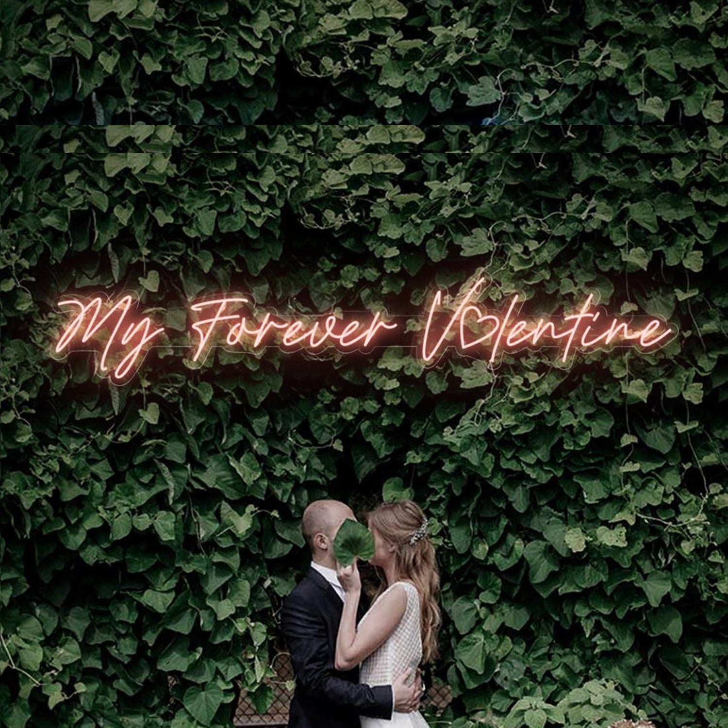 My Forever Valentine Blue LED Neon Sign Wedding Anniversary Romantic Decor | Shineneon