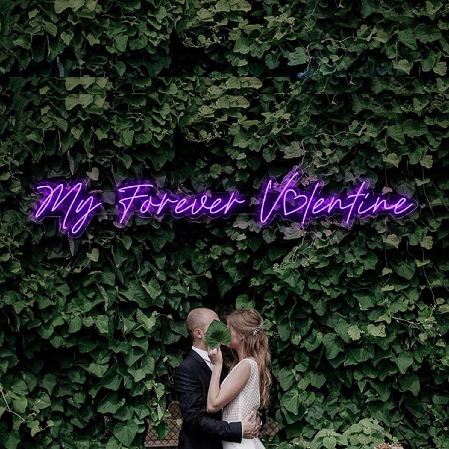 My Forever Valentine Blue LED Neon Sign Wedding Anniversary Romantic Decor | Shineneon