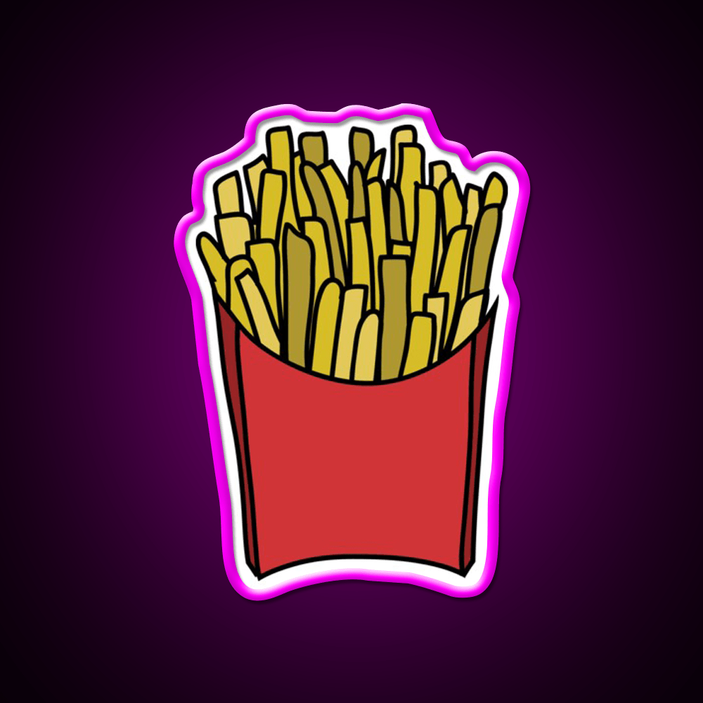 My Fries Snack Food Led Neon Sign Rgb Color - Shineneon