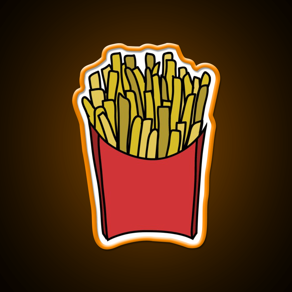 My Fries Snack Food Led Neon Sign Rgb Color - Shineneon