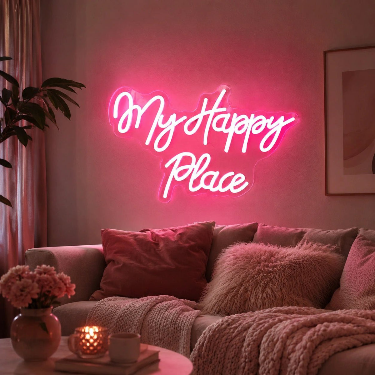 My Happy Place Man Cave LED Neon Sign - Shineneon