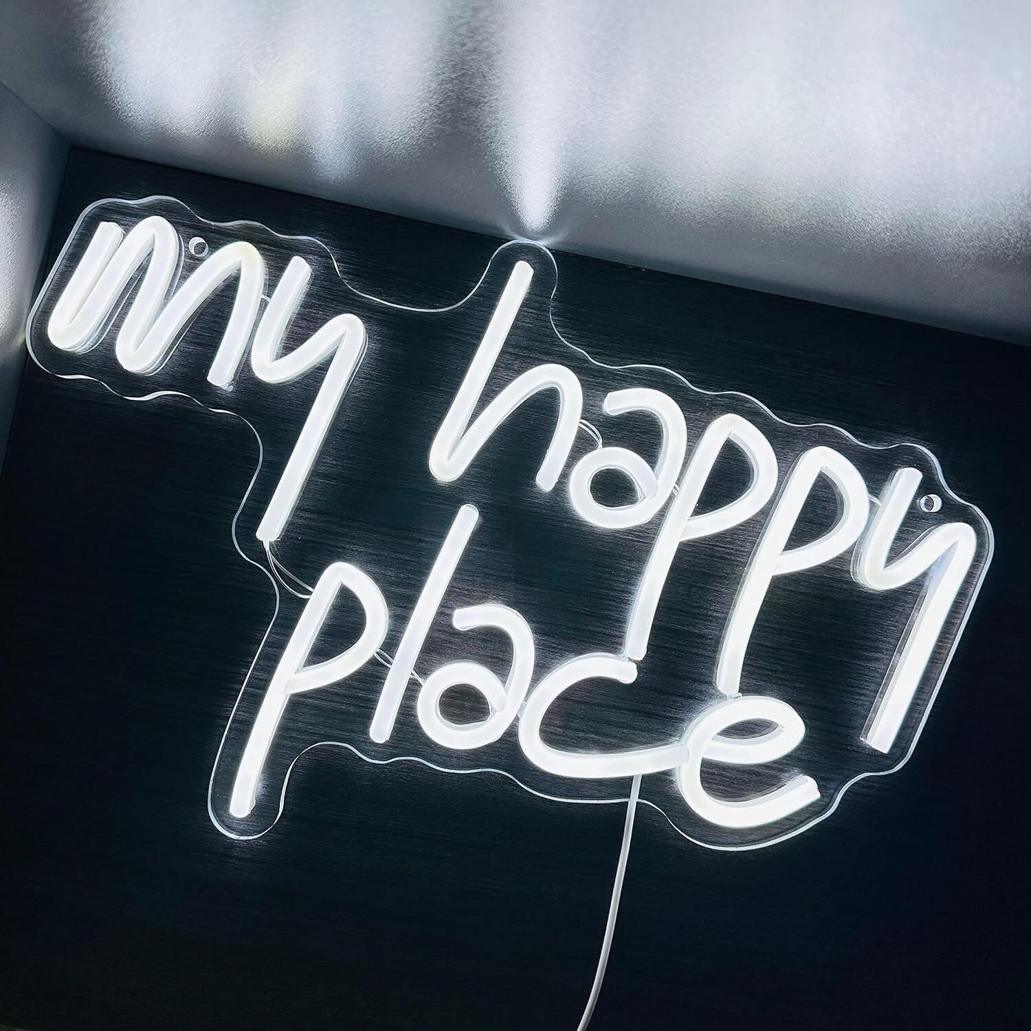 My Happy Place Multicolor Bedroom Led Neon Sign Cozy Vibes | Shineneon