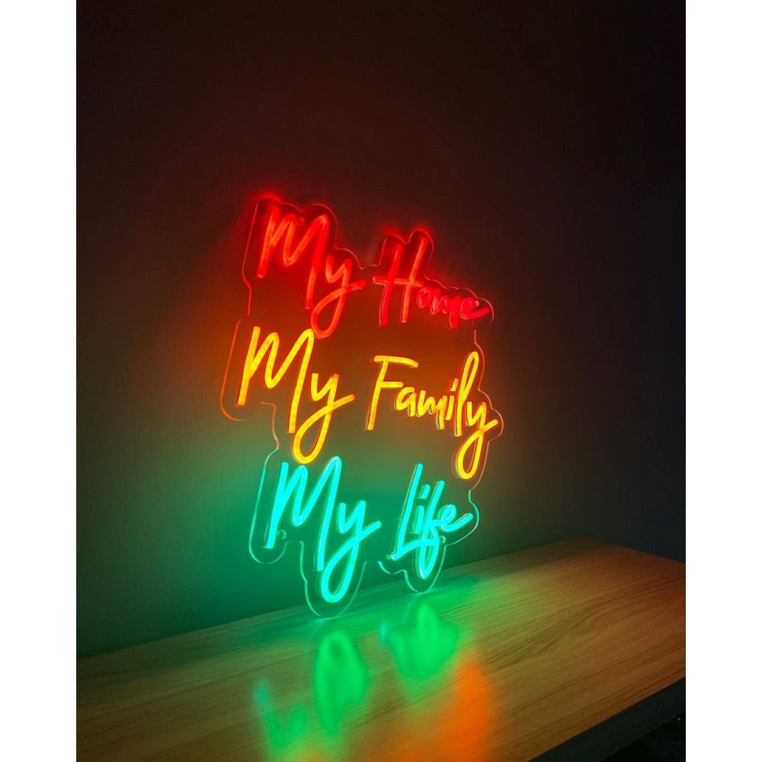 My Home My Famdy My Life Led Sign Business Neon Sign - Shineneon