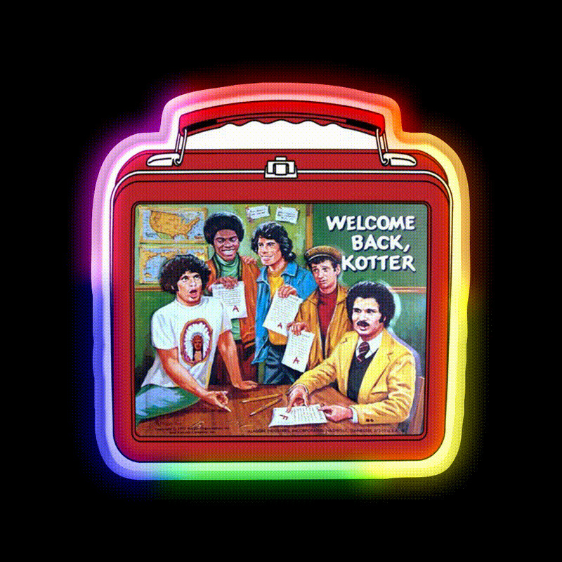 My Lunchbox Welcome Back Kotter Welcome Led Neon Sign Open Sign Rgb Color - LED neon sign close-up detail