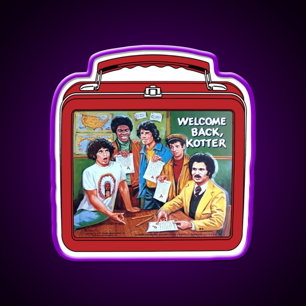 My Lunchbox Welcome Back Kotter Welcome Led Neon Sign Open Sign Rgb Color - Shineneon
