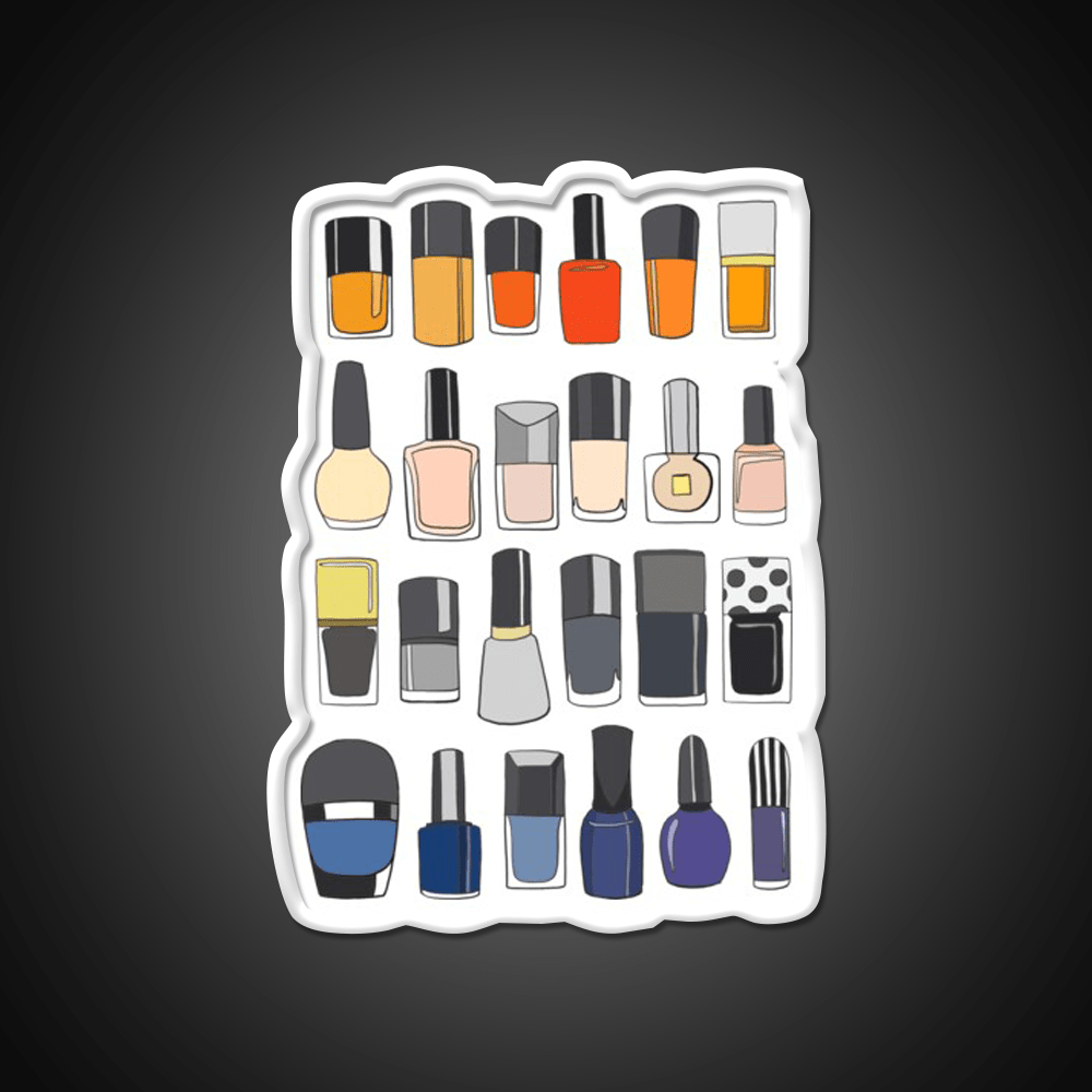 My Nail Polish Collection Nail Salon Led Neon Sign Rgb Color - Shineneon