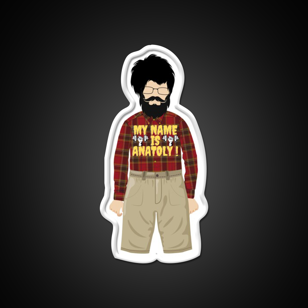 My Name Is Anatoly Strong Men Sign Gym Fitness Led Neon Sign Rgb Color