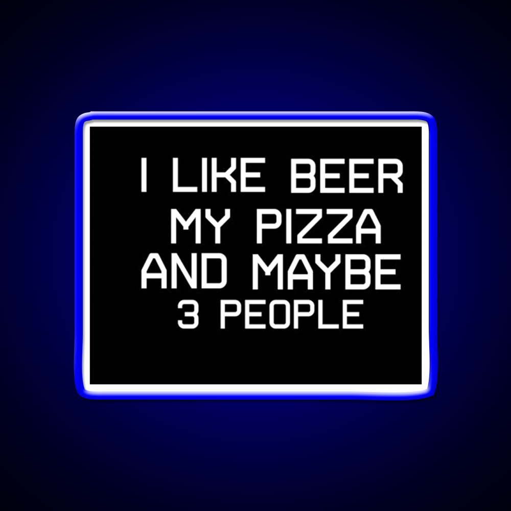 My Pizza And Beer Shirt Man Cave Bar Led Neon Sign Rgb Color
