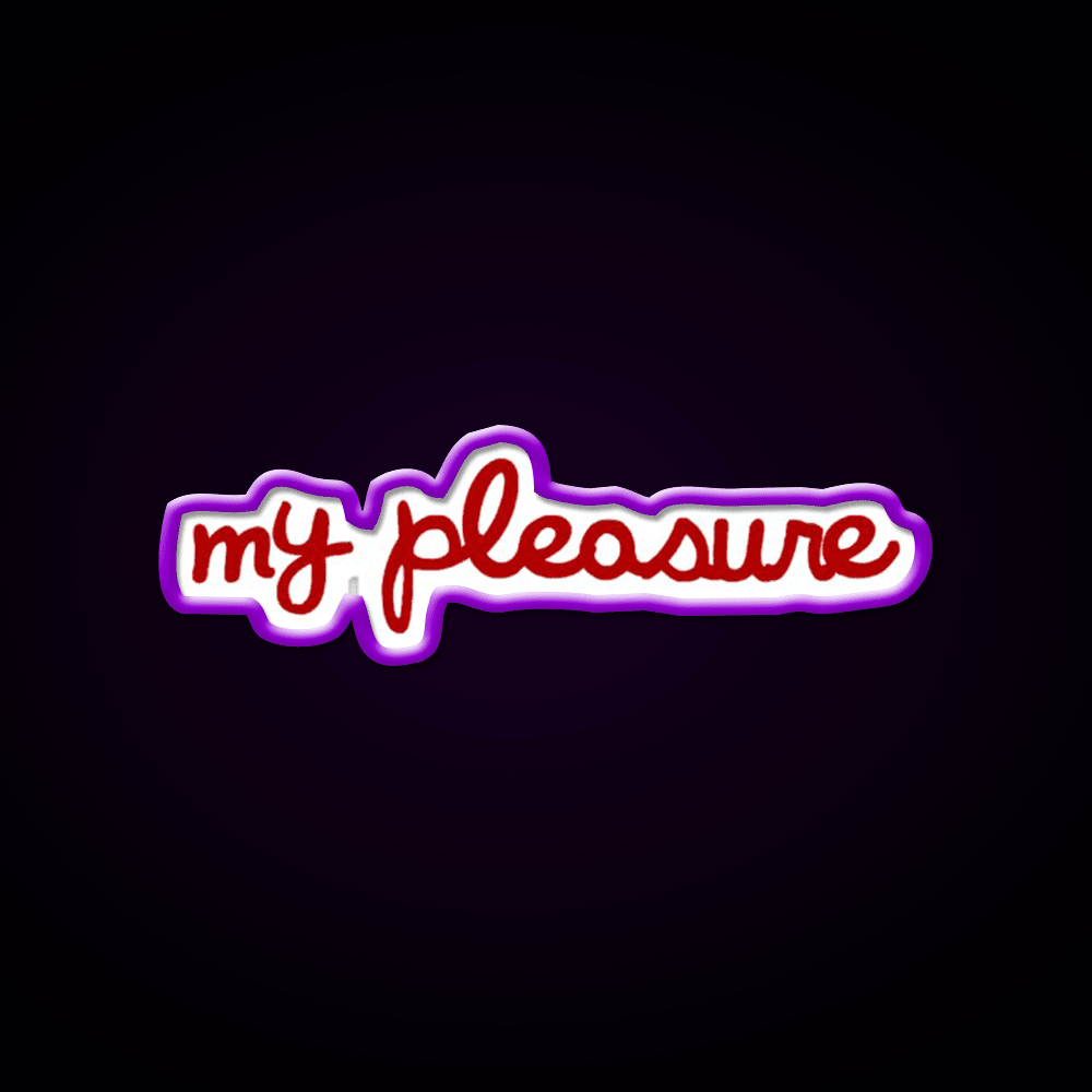 My Pleasure Fast Food Led Neon Sign For Burger Place Rgb Color - Shineneon