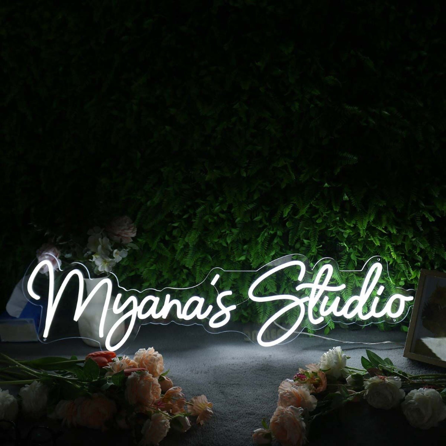 Myanas Studio White Led Neon Sign - Shineneon