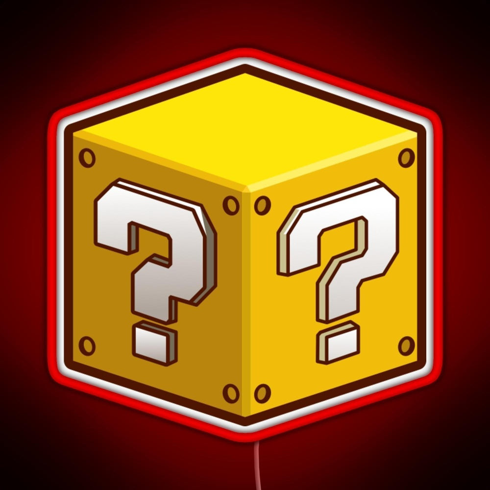 Mystery Block Rgb Neon Sign
