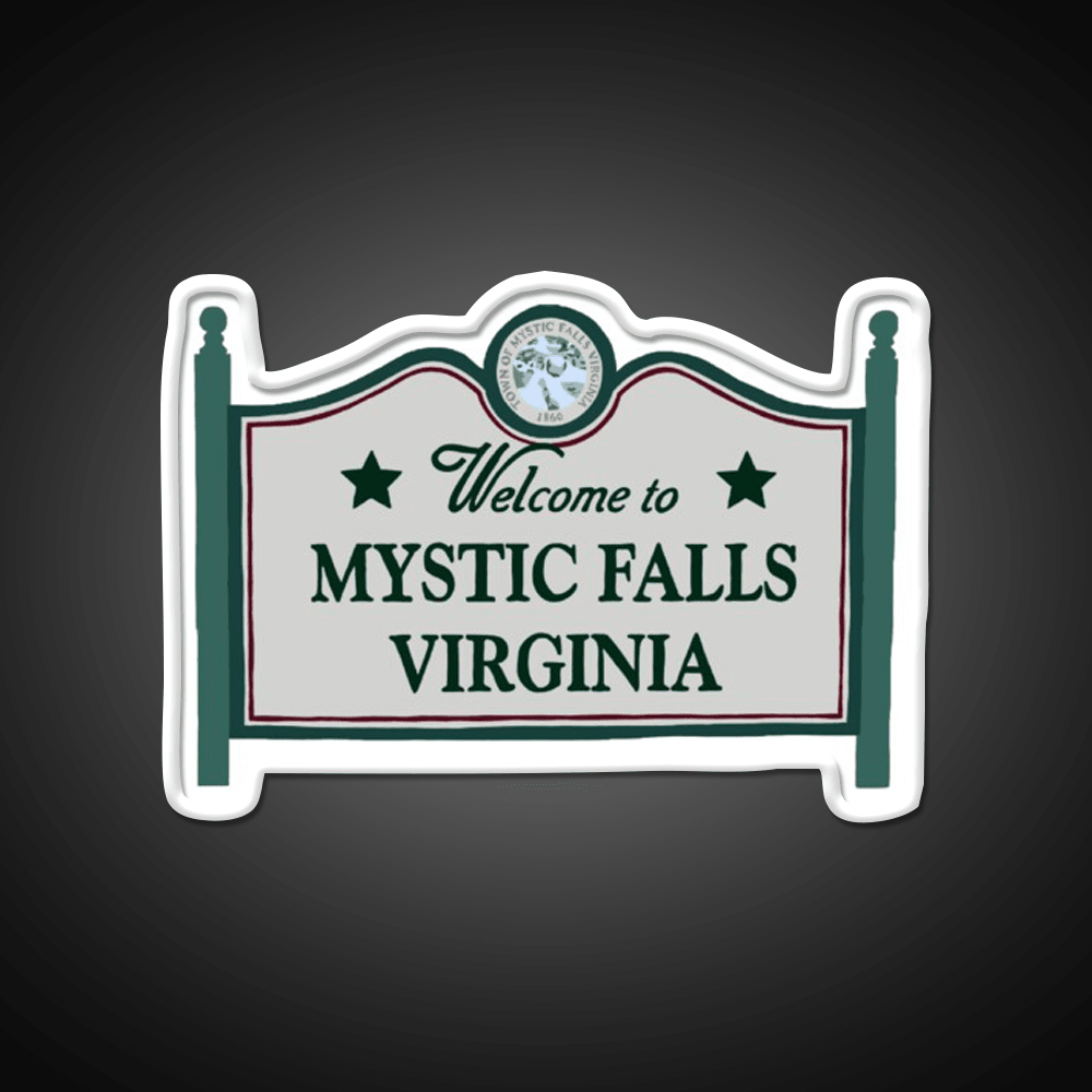 Mystic Falls Welcome Sign Welcome Led Neon Sign Open Sign Rgb Color - Shineneon