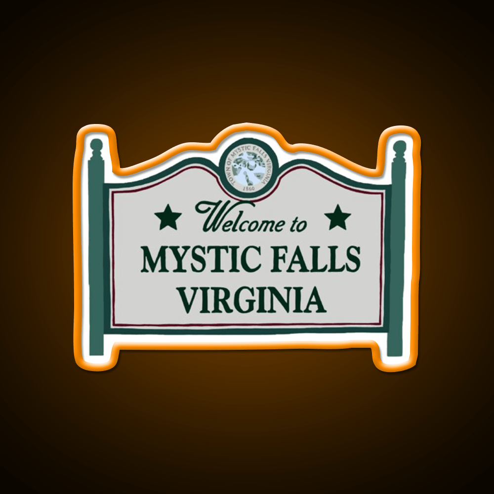 Mystic Falls Welcome Sign Welcome Led Neon Sign Open Sign Rgb Color - Shineneon