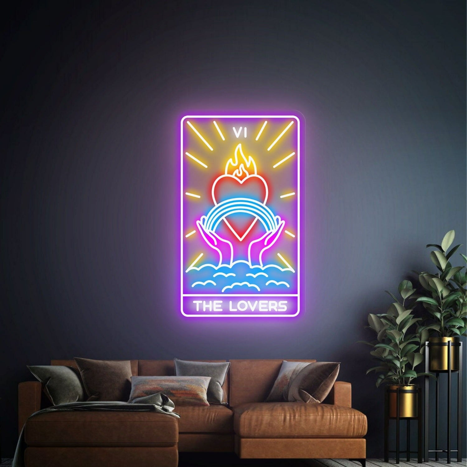 Mystical Touch To Your Game Room Tarot Cards Led Neon Sign | Shineneon