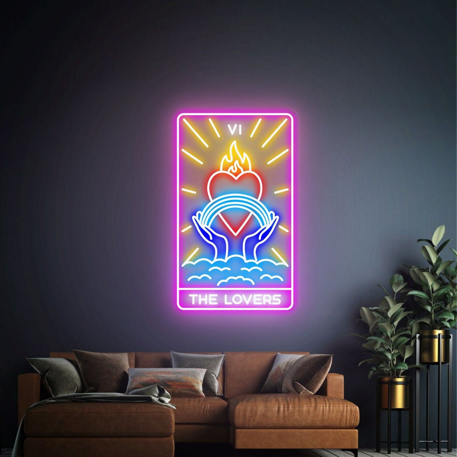 Mystical Touch To Your Game Room Tarot Cards Led Neon Sign | Shineneon