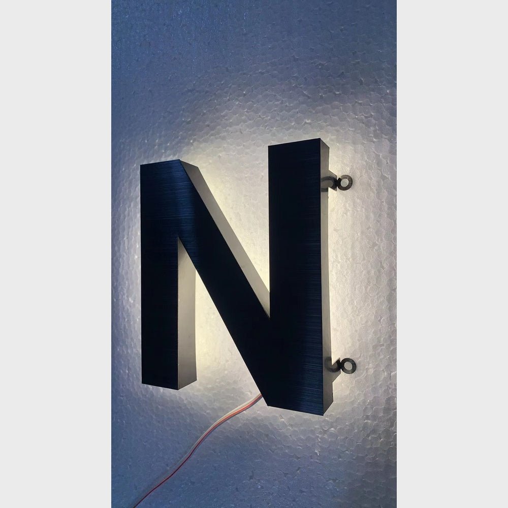 N 3D Backlit Channel Letters Led Light Sign - Shineneon