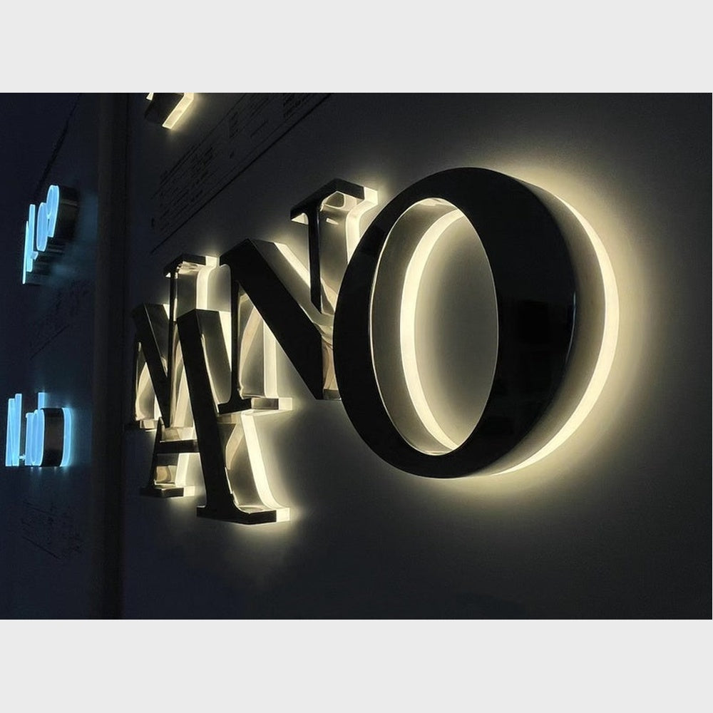 N A N O 3D Backlit Channel Letters Led Light Sign