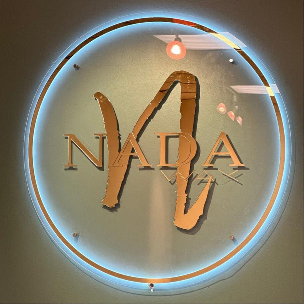 N Nada Wax Acrylic Business Logo Sign - Shineneon