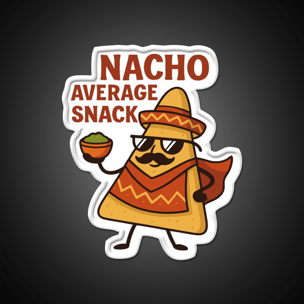 Nacho Average Snack Food Led Neon Sign Rgb Color - Shineneon
