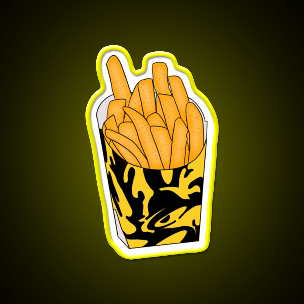 Nacho Fries Fast Food Led Neon Sign For Burger Place Rgb Color - Shineneon