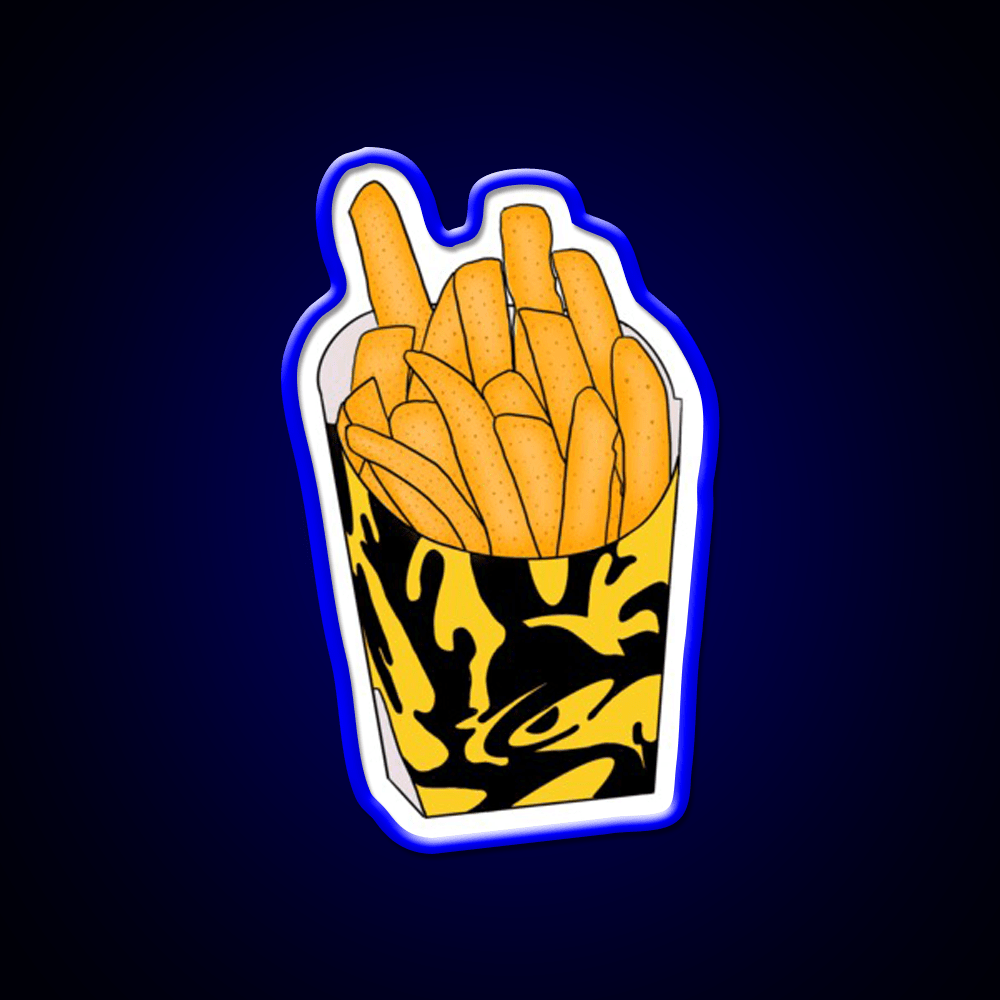 Nacho Fries Fast Food Led Neon Sign For Burger Place Rgb Color - Shineneon